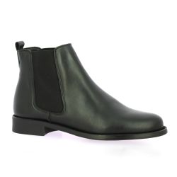 So send Boots cuir noir