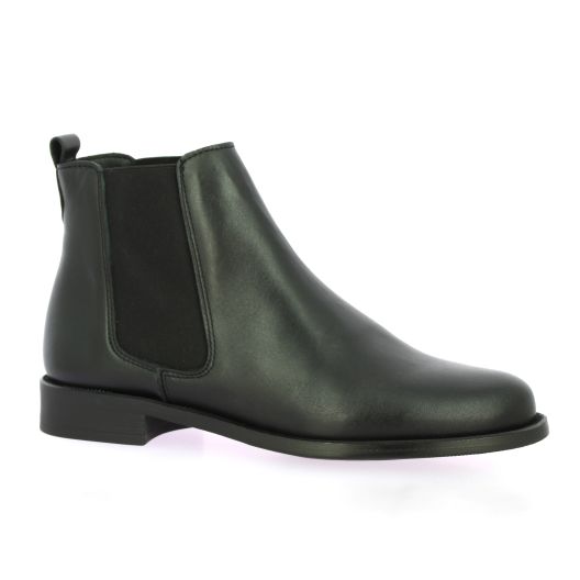 So send Boots cuir noir