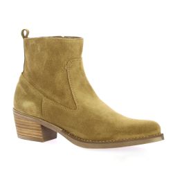 Patricia miller Boots cuir velours camel