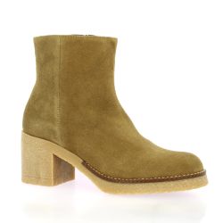 Patricia miller Boots cuir velours camel