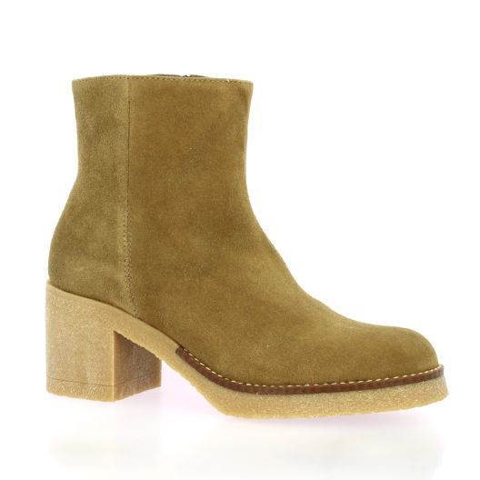 Patricia miller Boots cuir velours camel