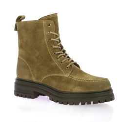 Creator Boots cuir velours taupe