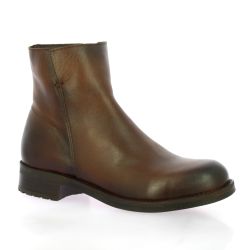 Coco abricot Boots cuir cognac