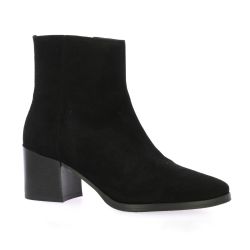 Pao Boots cuir velours noir