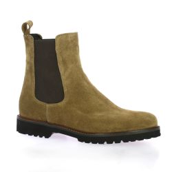 Pao Boots cuir velours camel