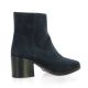 Pao Boots cuir velours marine