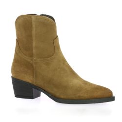 Pao Boots cuir velours camel