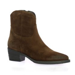 Debutto donna Boots cuir velours marron