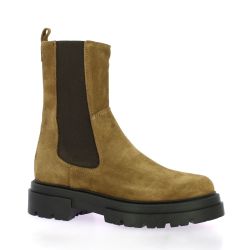 Pao Boots cuir velours camel