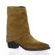 Pao Boots cuir velours camel