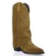 Pao Boots cuir velours camel