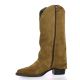Pao Boots cuir velours camel