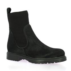 Reqins Boots cuir poulain noir