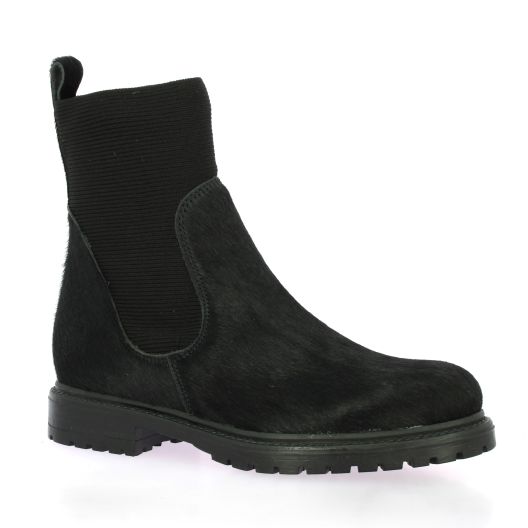 Reqins Boots cuir poulain noir