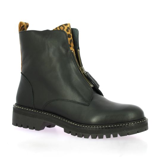 Reqins Boots cuir noir