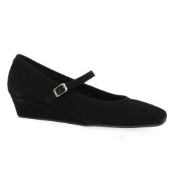 Reqins Ballerines cuir velours noir