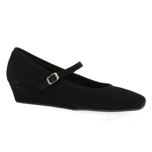 Reqins Ballerines cuir velours noir