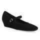 Reqins Ballerines cuir velours noir