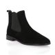 Reqins Boots cuir velours noir