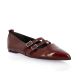 Reqins Ballerines cuir vernis bordeaux