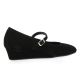 Reqins Ballerines cuir velours noir