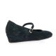 Reqins Ballerines cuir velours marine