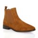 Reqins Boots cuir velours cafe