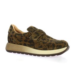 Reqins Baskets cuir velours vison