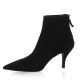 Fremilu Boots cuir velours noir