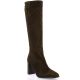 Fremilu Bottes cuir velours marron