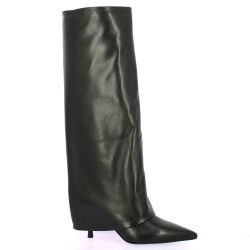 Fremilu Bottes cuir noir
