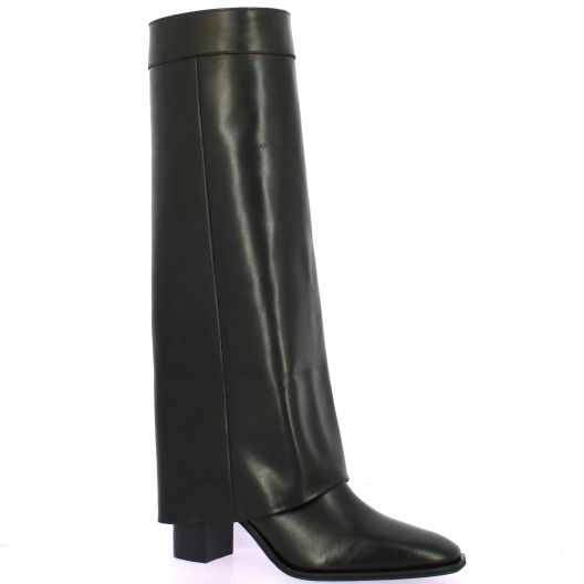 Fremilu Bottes cuir noir