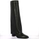 Fremilu Bottes cuir noir