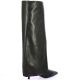 Fremilu Bottes cuir noir