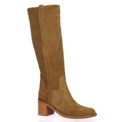 Ng milano Bottes cuir velours cognac