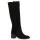 Ng milano Bottes cuir velours noir