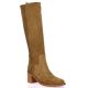 Ng milano Bottes cuir velours cognac