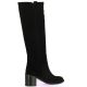 Ng milano Bottes cuir velours noir