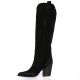 Ng milano Bottes cuir velours noir