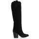 Ng milano Bottes cuir velours noir