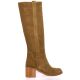 Ng milano Bottes cuir velours cognac