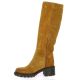 Ng milano Bottes cuir velours cognac