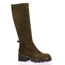 Debutto donna Bottes cuir velours tdm