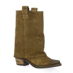 We do Boots cuir velours marron