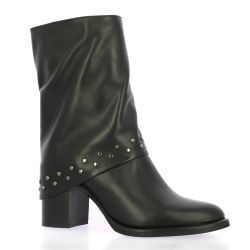 Pao Boots cuir noir