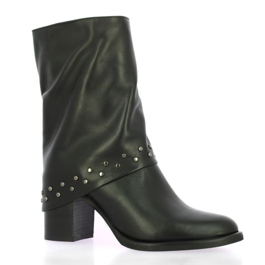 Pao Boots cuir noir