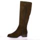 We do Bottes cuir velours marron