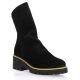 Maroli Boots cuir velours noir