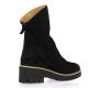 Maroli Boots cuir velours noir