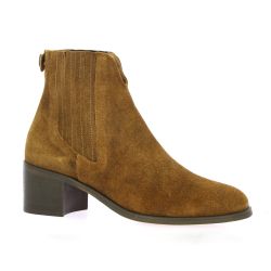 Maroli Boots cuir velours cognac